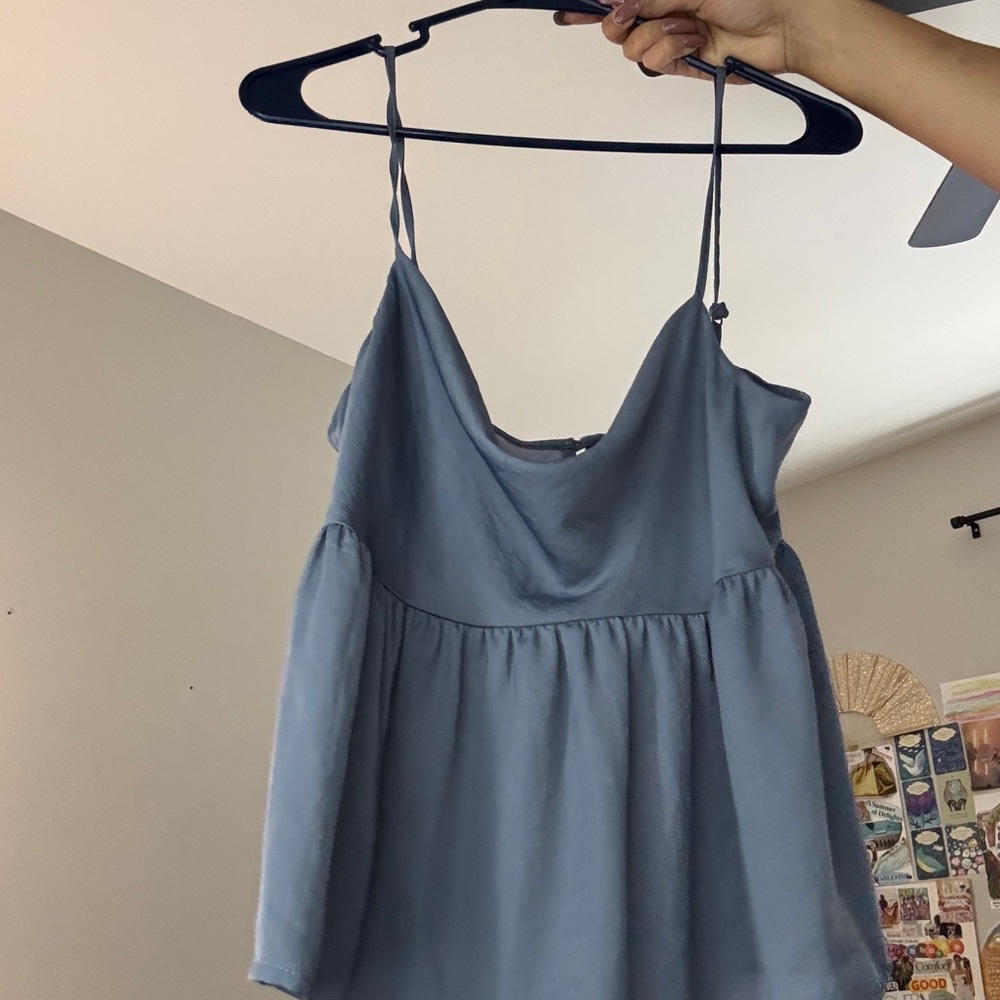 American Eagle Outfitters Light Blue Tank Top